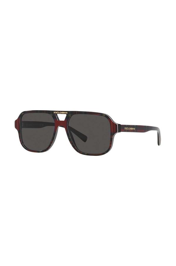 Dolce & Gabbana Otroška sončna očala Dolce & Gabbana bordo barva, 0DX4003