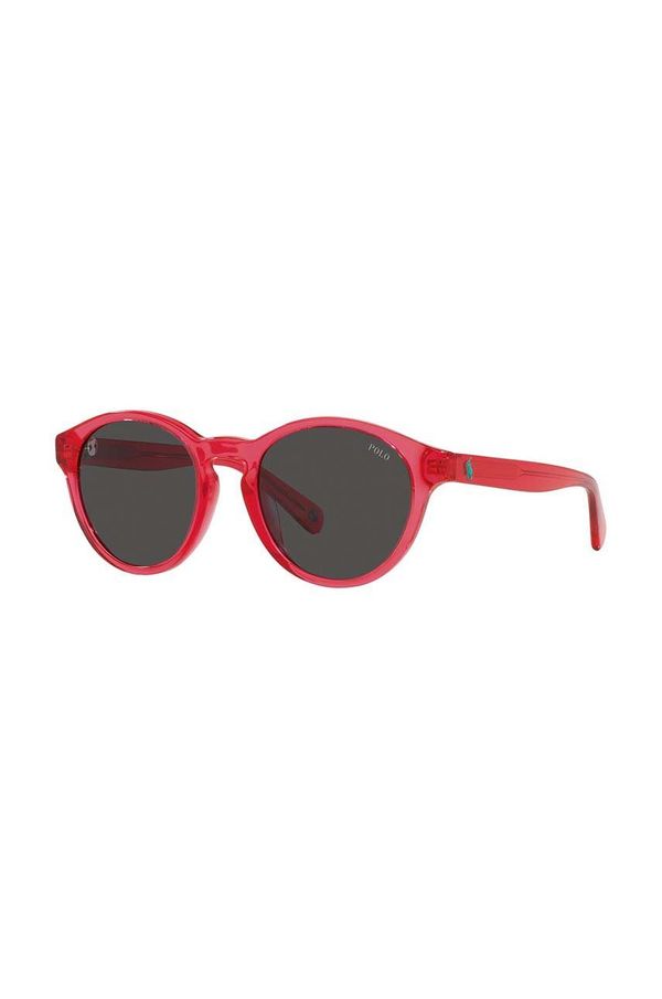 Polo Ralph Lauren Otroška sončna očala Polo Ralph Lauren rdeča barva, 0PP9505U