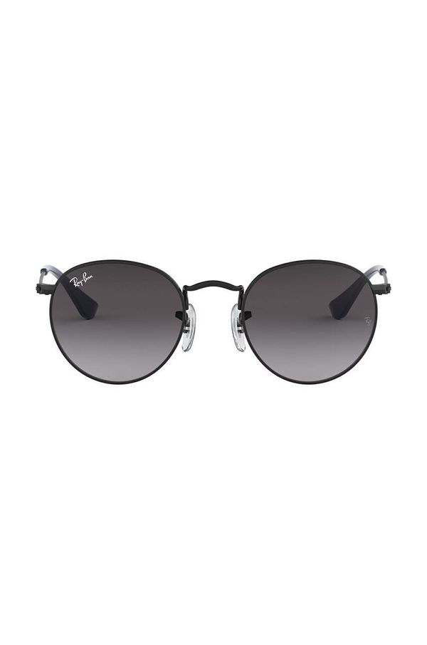 Ray-Ban Otroška sončna očala Ray-Ban Round Kids črna barva, 0RJ9547S