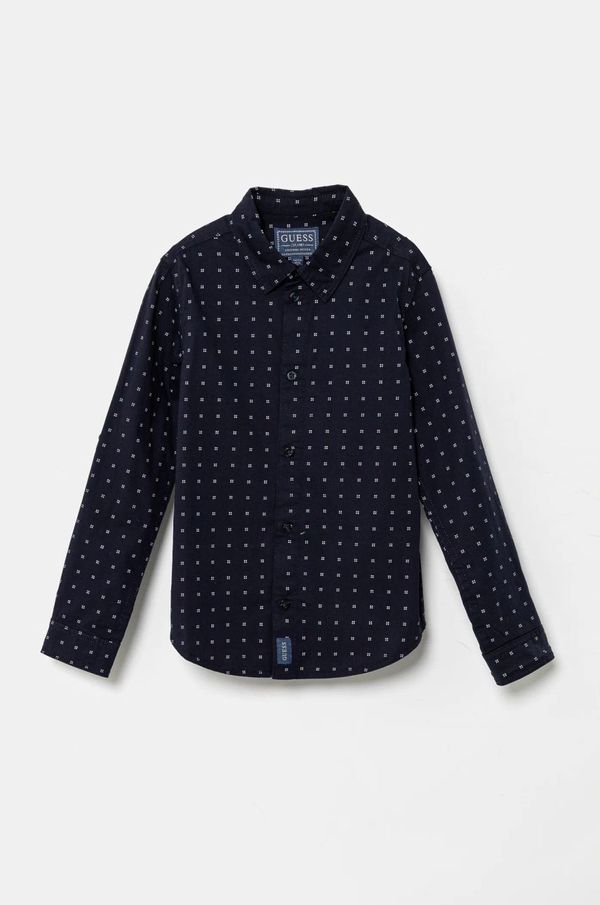 Guess Otroška srajca Guess mornarsko modra barva, L5RH04 WE5W0