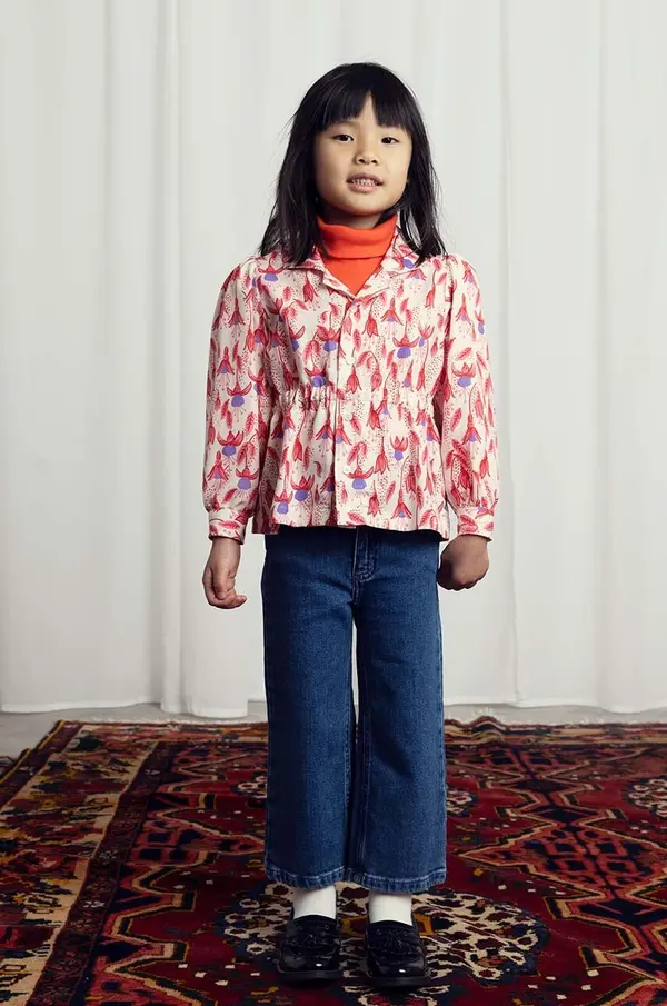 Mini Rodini Otroška srajca Mini Rodini Fuchsia
