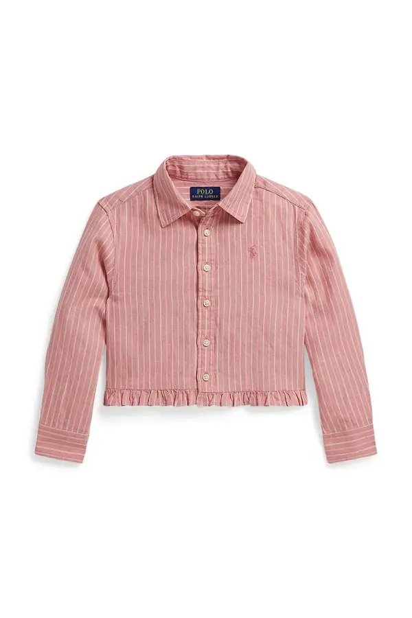 Polo Ralph Lauren Otroška srajca z dodatkom lana Polo Ralph Lauren
