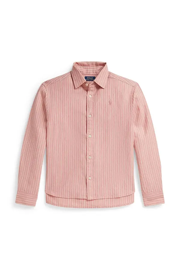 Polo Ralph Lauren Otroška srajca z dodatkom lana Polo Ralph Lauren