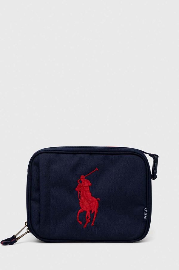 Polo Ralph Lauren Otroška torba za kosilo Polo Ralph Lauren mornarsko modra barva