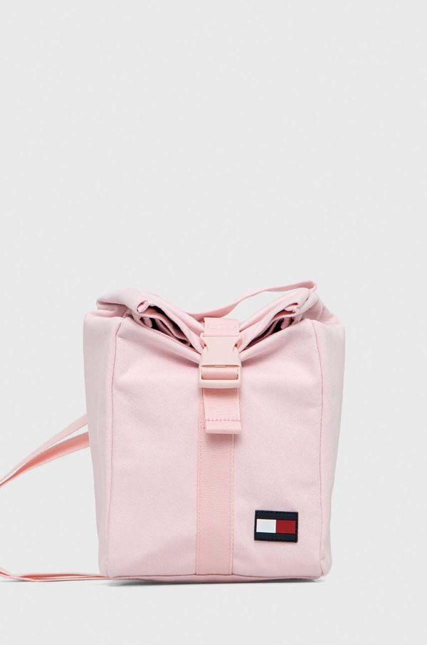 Tommy Hilfiger Otroška torba za kosilo Tommy Hilfiger roza barva