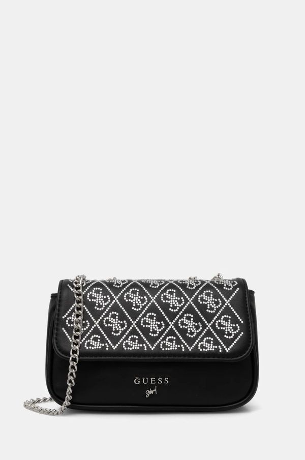 Guess Otroška torbica Guess črna barva, J5RZ01 WG410