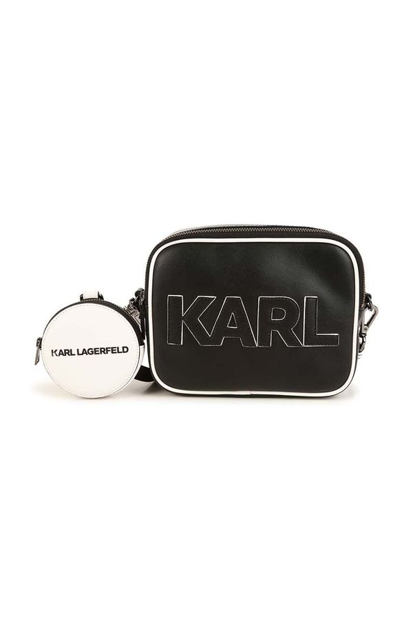 Karl Lagerfeld Otroška torbica Karl Lagerfeld črna barva