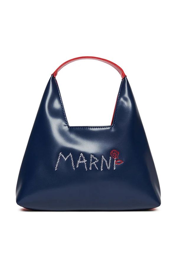 Marni Otroška torbica Marni MW96F DIAMOND BAG BAGS mornarsko modra barva, M01478