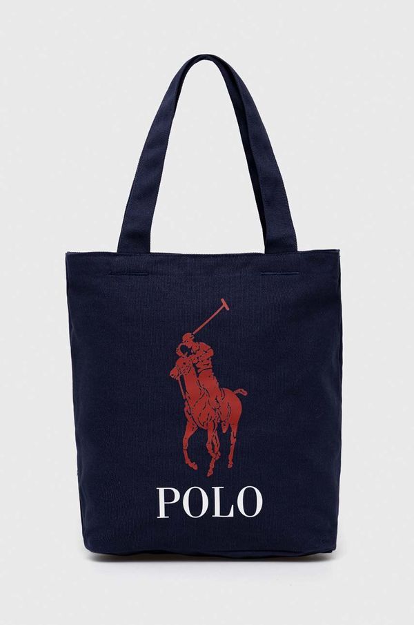 Polo Ralph Lauren Otroška torbica Polo Ralph Lauren mornarsko modra barva