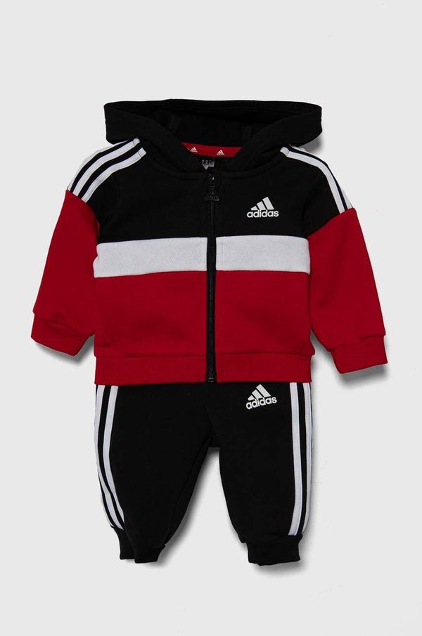 adidas Otroška trenirka adidas črna barva