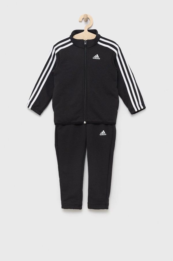 adidas Otroška trenirka adidas črna barva