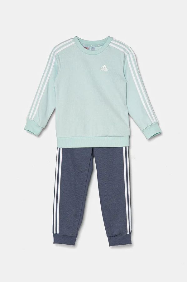 adidas Otroška trenirka adidas I 3SOG zelena barva, IY7575