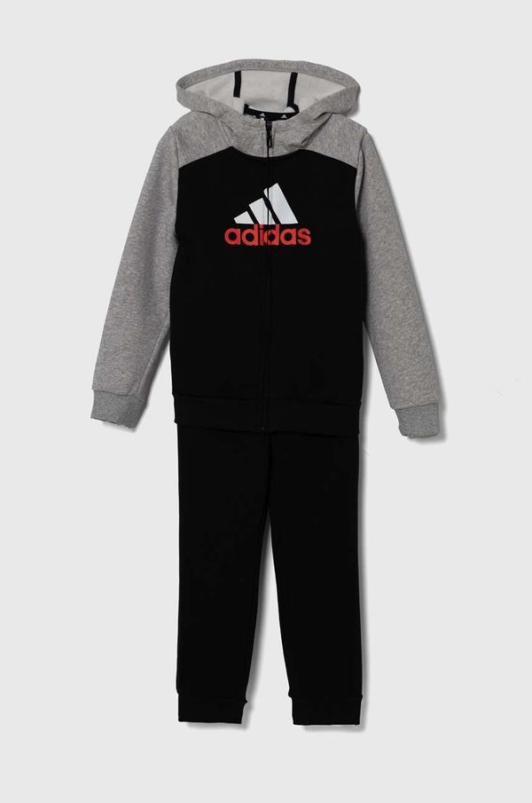 adidas Otroška trenirka adidas LK BL FL TS črna barva, IV7447