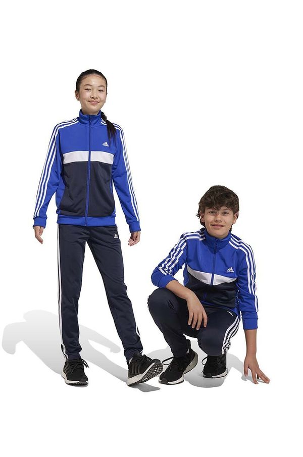 adidas Otroška trenirka adidas mornarsko modra barva