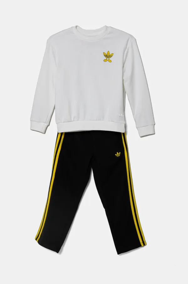 adidas Originals Otroška trenirka adidas Originals bela barva, JD0431