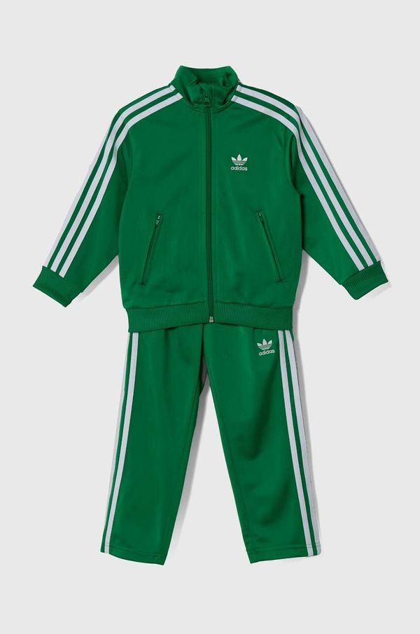 adidas Originals Otroška trenirka adidas Originals FIREBIRD zelena barva, IY4803