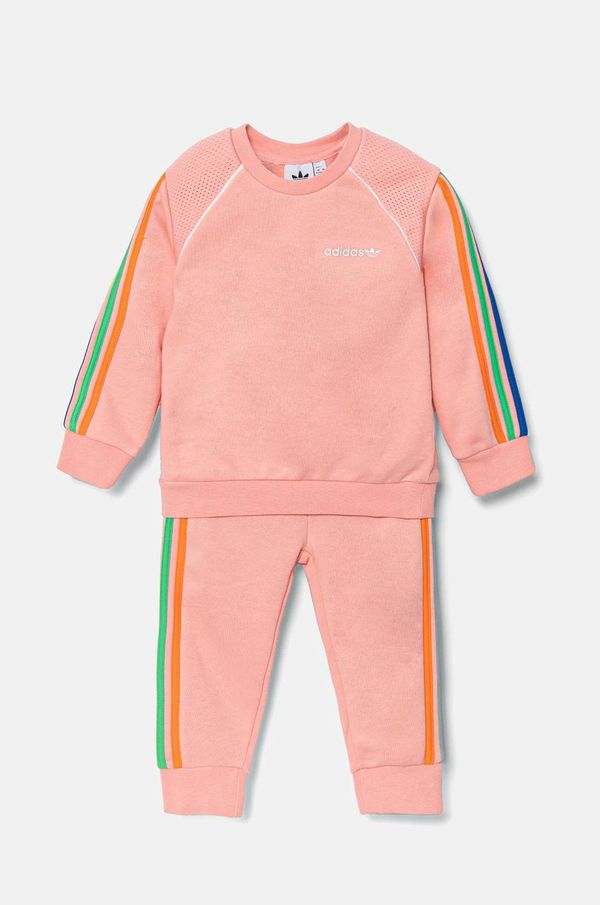 adidas Originals Otroška trenirka adidas Originals oranžna barva, JC5875