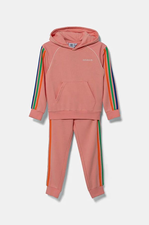 adidas Originals Otroška trenirka adidas Originals oranžna barva, JC5881