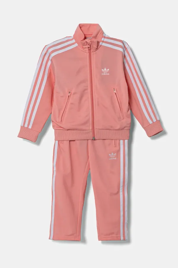 adidas Originals Otroška trenirka adidas Originals oranžna barva, JC9152