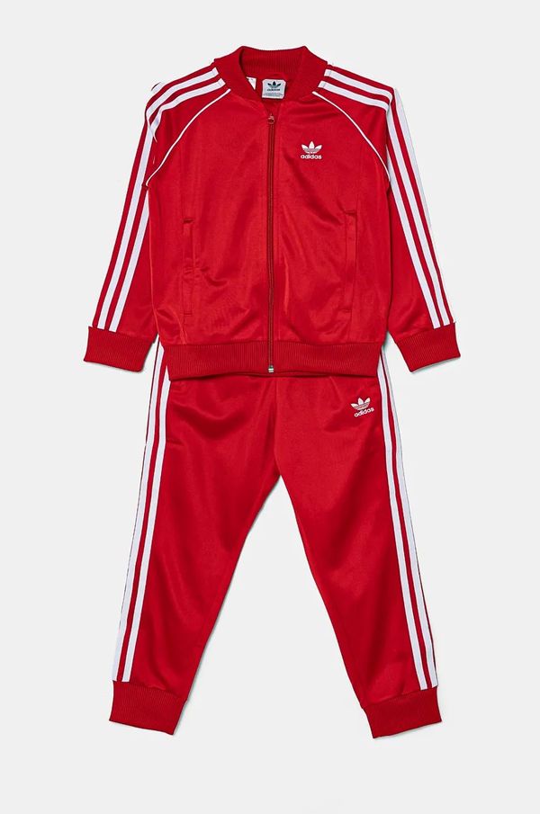 adidas Originals Otroška trenirka adidas Originals SST TRACKSUIT rdeča barva, IX7625