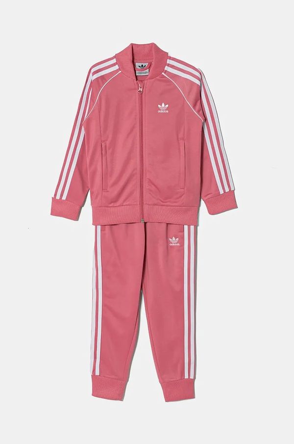 adidas Originals Otroška trenirka adidas Originals SST TRACKSUIT roza barva, IY4797