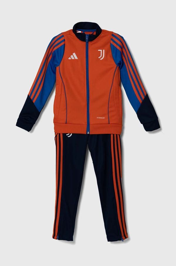 adidas Performance Otroška trenirka adidas Performance JUVE TK SUIT oranžna barva, IS5801