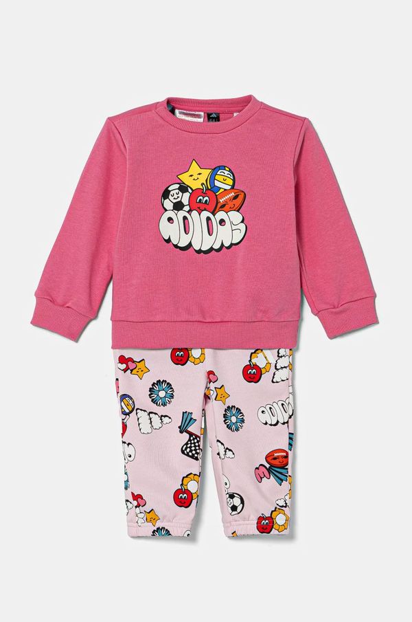 adidas Otroška trenirka adidas roza barva, JD0061