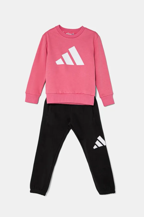 adidas Otroška trenirka adidas roza barva, JD2096