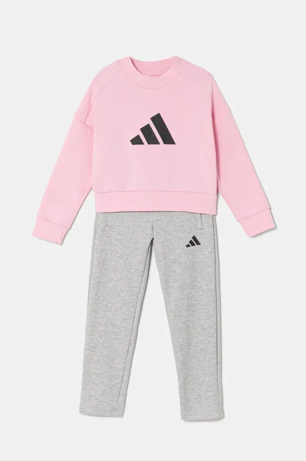 adidas Otroška trenirka adidas roza barva, JJ4800