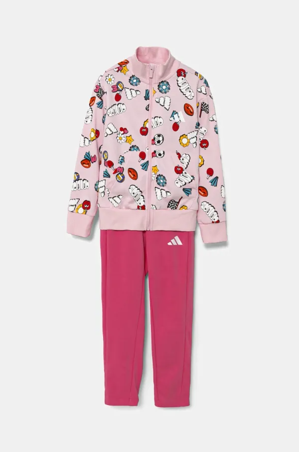 adidas Otroška trenirka adidas vijolična barva, JD0064