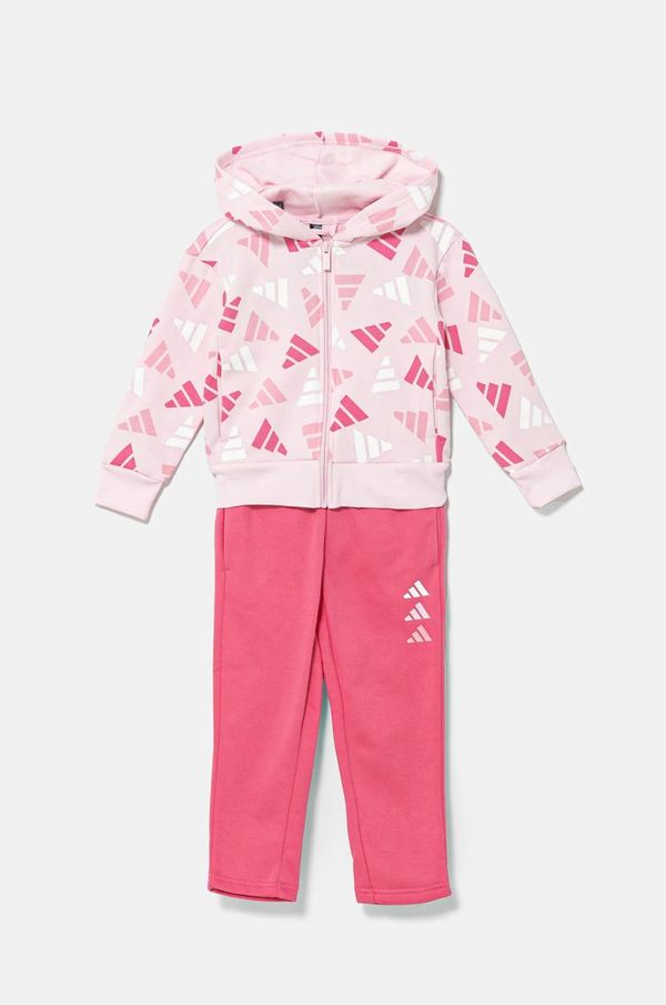 adidas Otroška trenirka adidas vijolična barva, JD0166