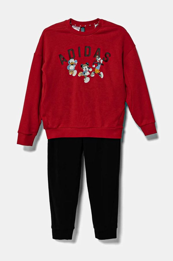 adidas Otroška trenirka adidas x Disney rdeča barva, JN6101