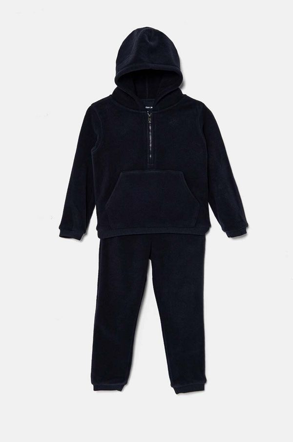 Calvin Klein Jeans Otroška trenirka Calvin Klein Jeans mornarsko modra barva, IN0IN00227