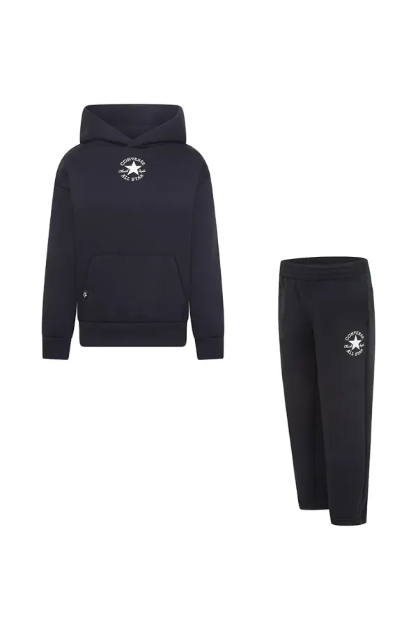 Converse Otroška trenirka Converse črna barva