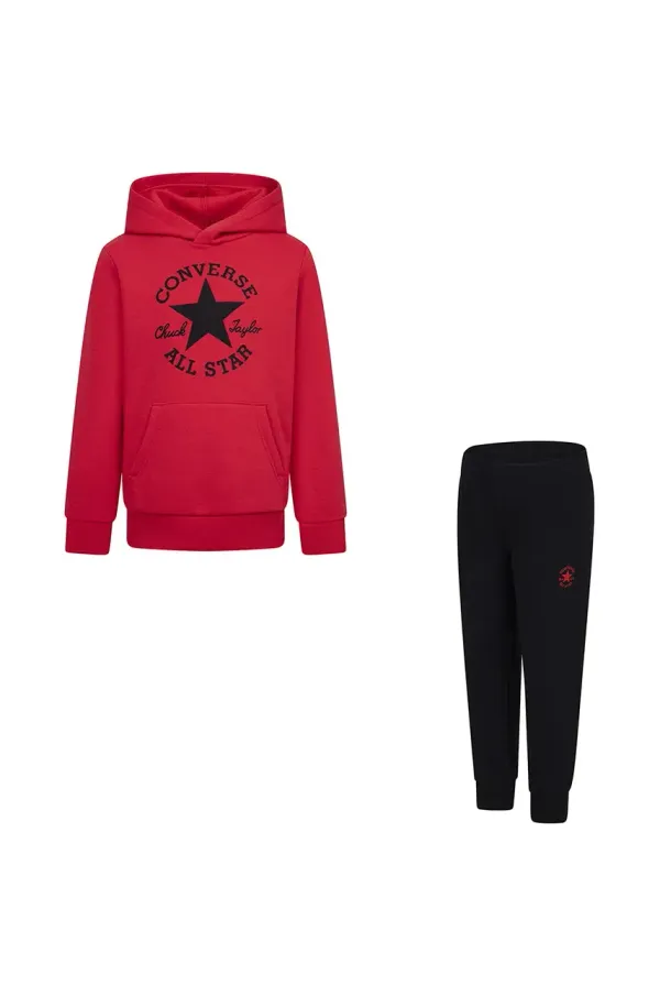 Converse Otroška trenirka Converse rdeča barva, 8CG201