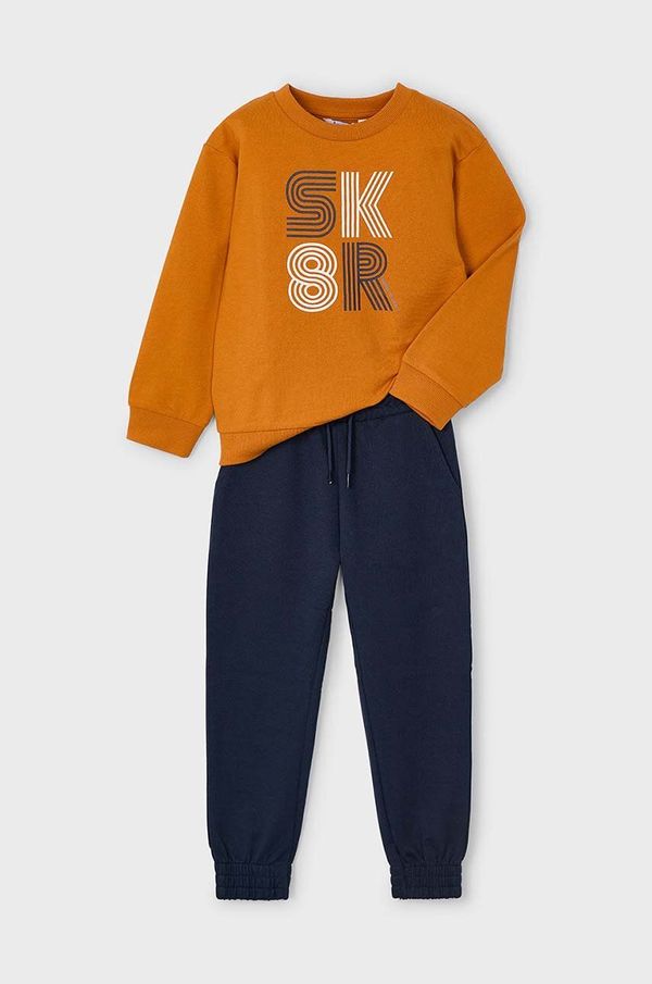 Mayoral Otroška trenirka Mayoral oranžna barva, 4883