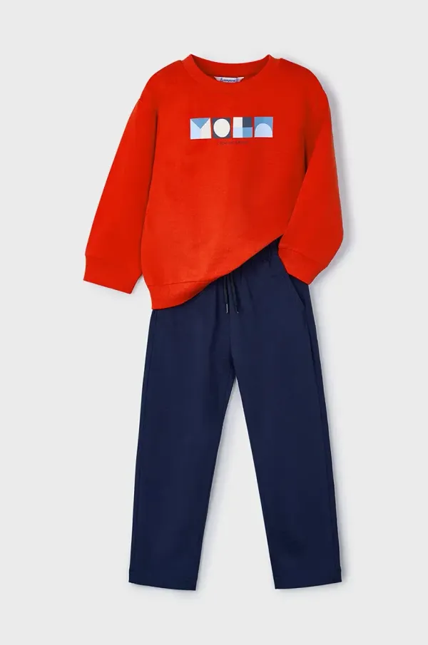 Mayoral Otroška trenirka Mayoral rdeča barva, 3879