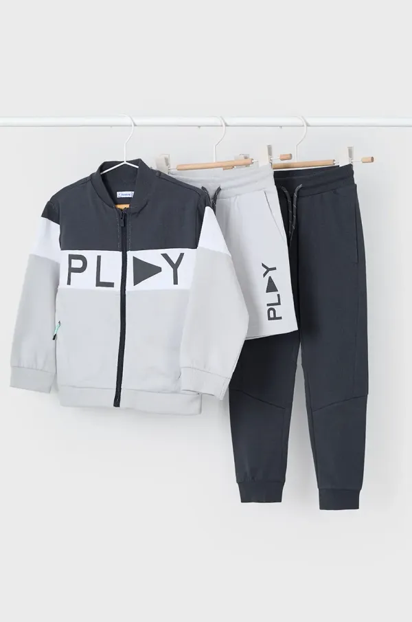 Mayoral Otroška trenirka Mayoral siva barva, 3880