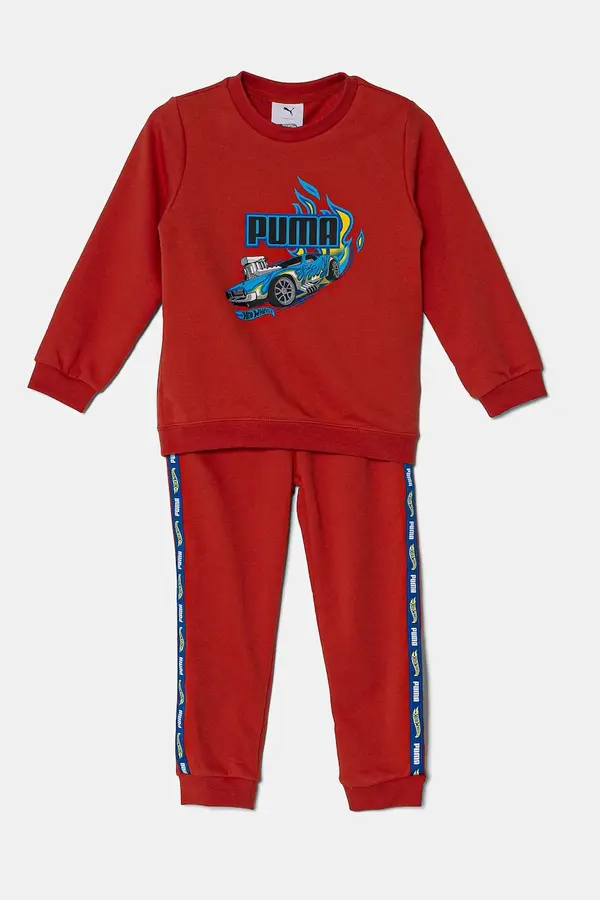 Puma Otroška trenirka Puma X HOT WHEELS MINICATS Crew Set TR