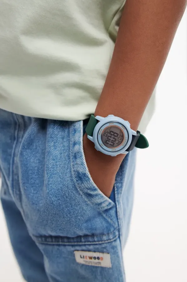 Liewood Otroška ura Liewood Sussi Wrist Watch mornarsko modra barva, LW19819