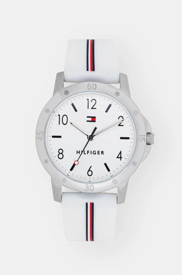 Tommy Hilfiger Otroška ura Tommy Hilfiger bela barva, 1720014