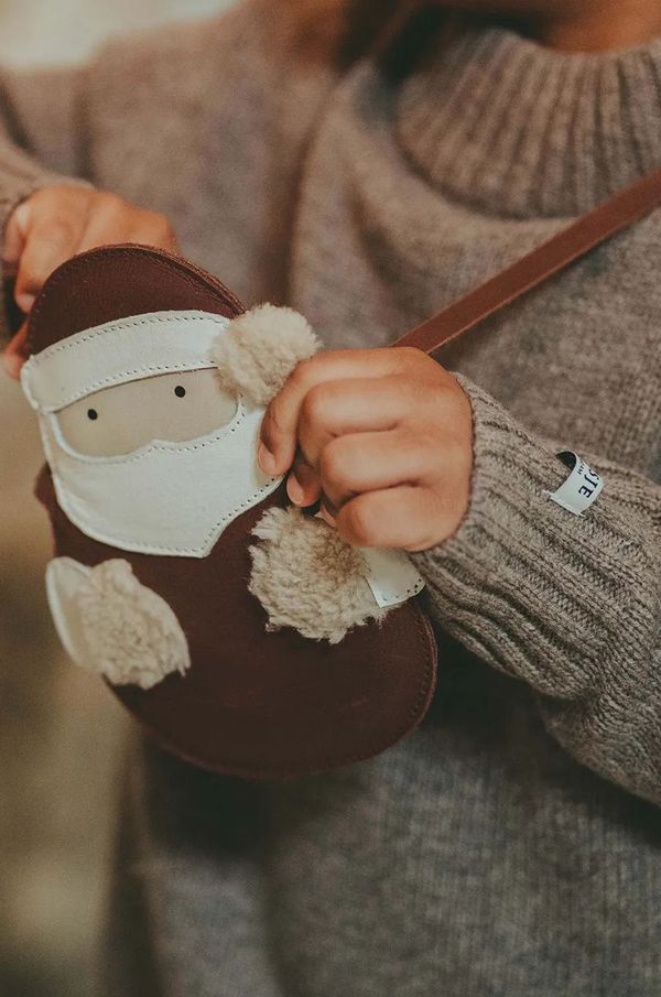 Donsje Otroška usnjena torbica Donsje Britta Exclusive Purse Santa rdeča barva, 5002031