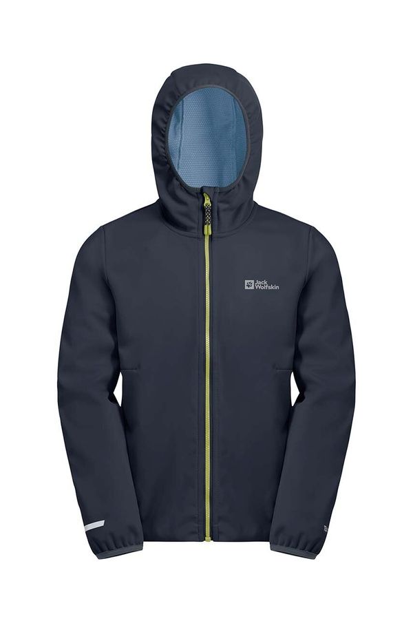 Jack Wolfskin Otroška vodoodporna jakna Jack Wolfskin FELDBERG mornarsko modra barva