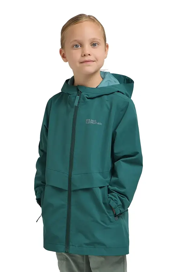 Jack Wolfskin Otroška vodoodporna jakna Jack Wolfskin MALIMA