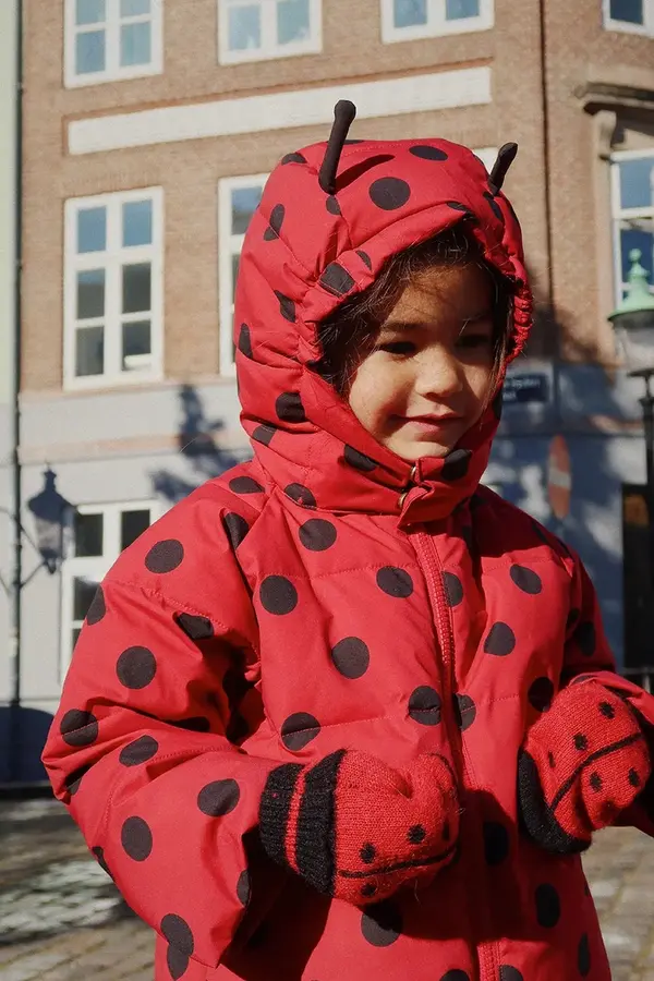 Konges Sløjd Otroška vodoodporna jakna Konges Sløjd NUKA LADYBUG JACKET GRS