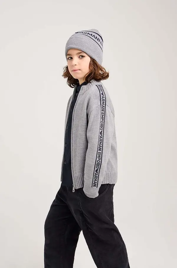 Emporio Armani Otroška volnena jopica Emporio Armani