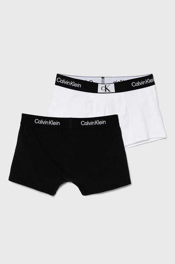 Calvin Klein Underwear Otroške boksarice Calvin Klein Underwear 2-pack črna barva