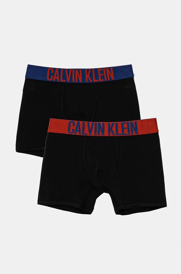 Calvin Klein Underwear Otroške boksarice Calvin Klein Underwear 2-pack črna barva, B70B700489