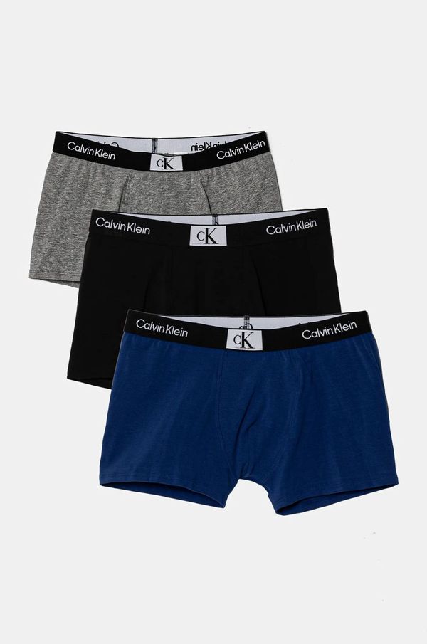 Calvin Klein Underwear Otroške boksarice Calvin Klein Underwear 3-pack mornarsko modra barva, B70B700486