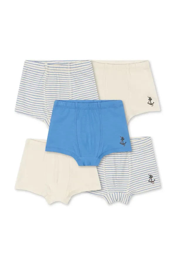 Konges Sløjd Otroške boksarice Konges Sløjd BASIC 5 PACK BOY BOXERS GOTS 5-pack bež barva, KS102641